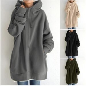 Women's Oversized Full-Zip Hoodie