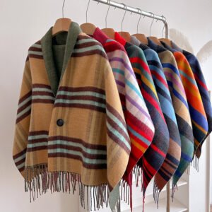 Wool Cloak Double-sided Warm Poncho